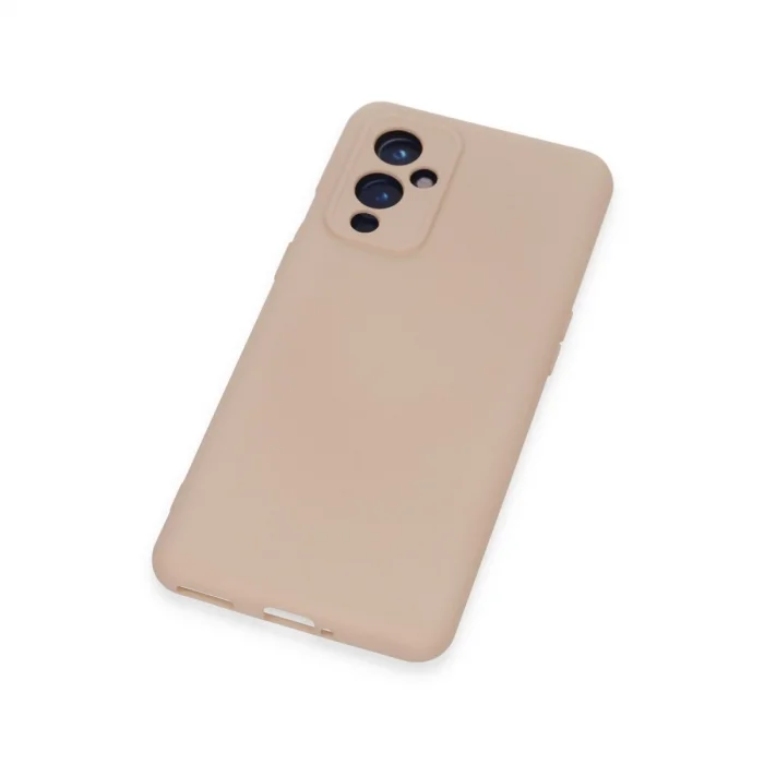 BUĞZ One Plus 9 Kılıf Nano İçi Kadife Silikon - Pudra