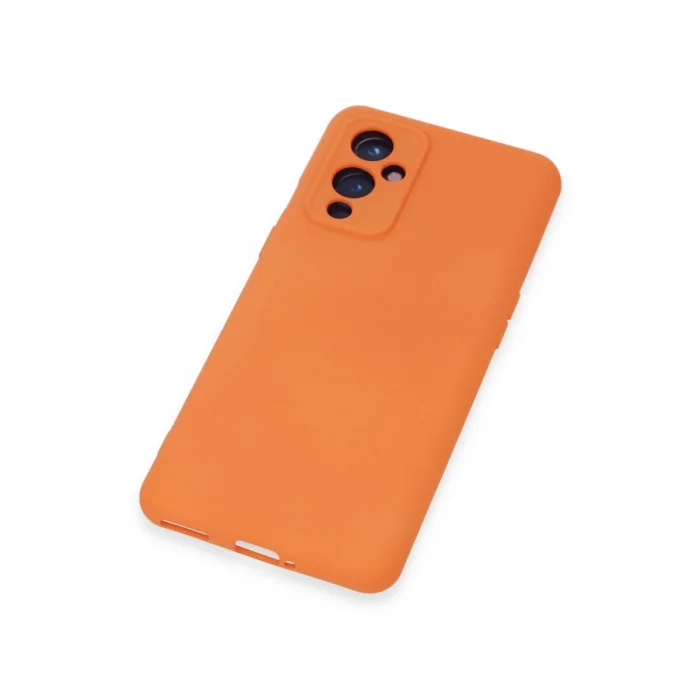 BUĞZ One Plus 9 Kılıf Nano İçi Kadife Silikon - Turuncu