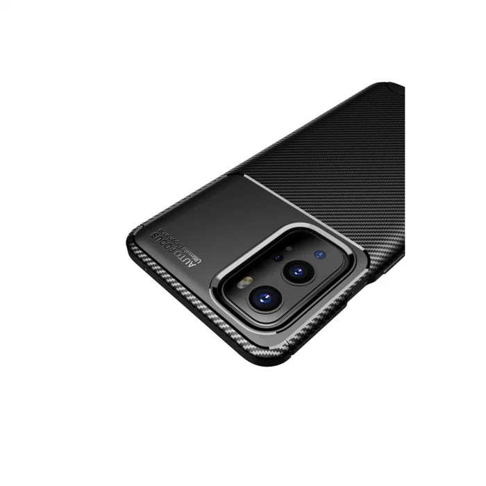 BUĞZ One Plus 9 Pro Kılıf Auto Focus Karbon Kapak - Siyah