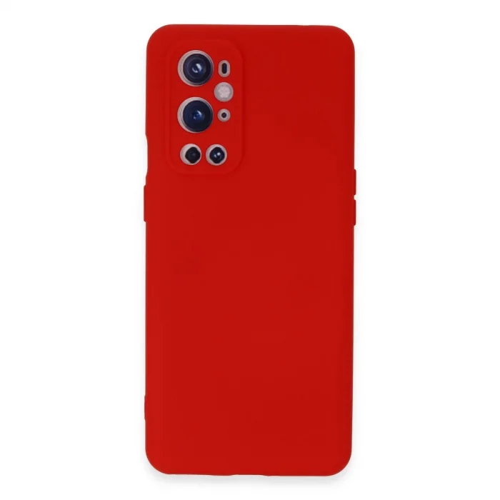 BUĞZ One Plus 9 Pro Kılıf Nano İçi Kadife Silikon - Kırmızı