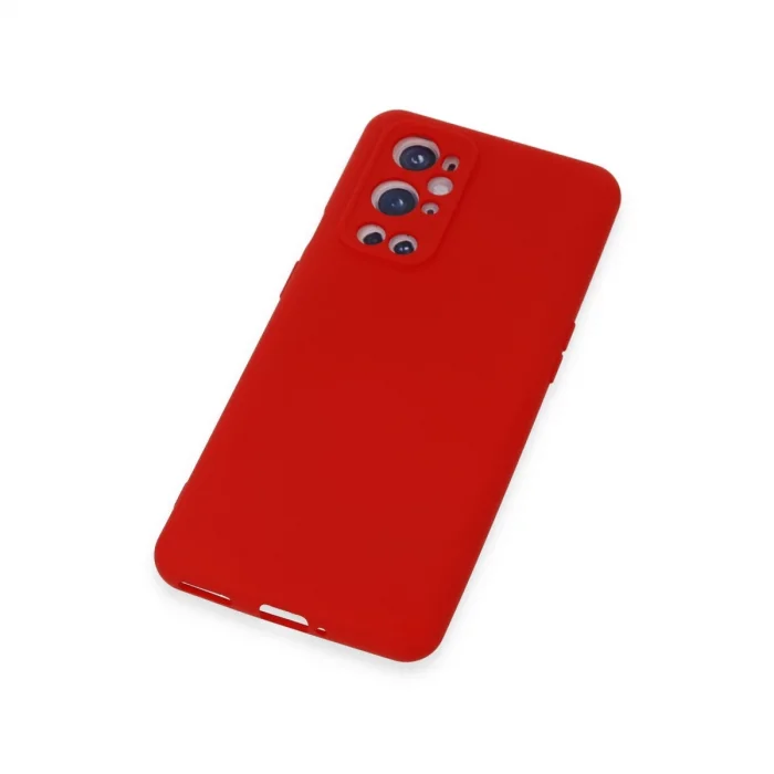 BUĞZ One Plus 9 Pro Kılıf Nano İçi Kadife Silikon - Kırmızı