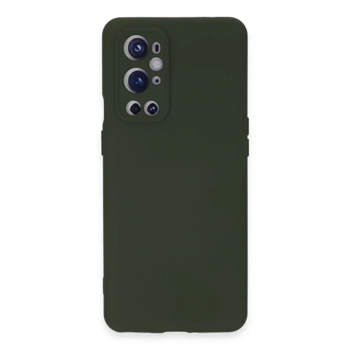 BUĞZ One Plus 9 Pro Kılıf Nano İçi Kadife Silikon - Koyu Yeşil
