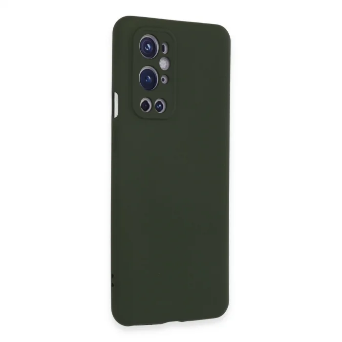 BUĞZ One Plus 9 Pro Kılıf Nano İçi Kadife Silikon - Koyu Yeşil
