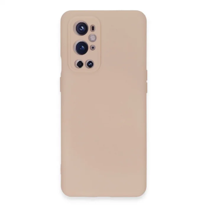 BUĞZ One Plus 9 Pro Kılıf Nano İçi Kadife Silikon - Pudra