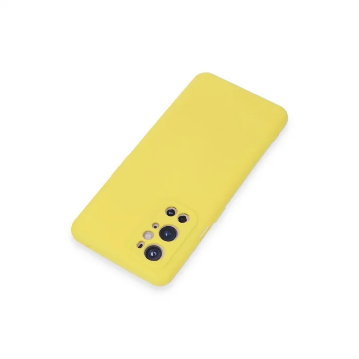 BUĞZ One Plus 9 Pro Kılıf Nano İçi Kadife Silikon - Sarı