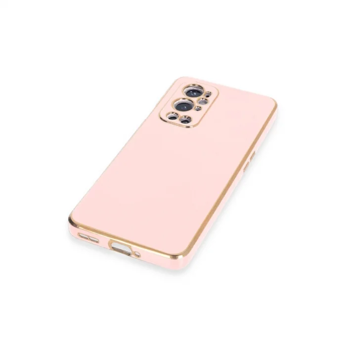 BUĞZ One Plus 9 Pro Kılıf Volet Silikon - Pembe