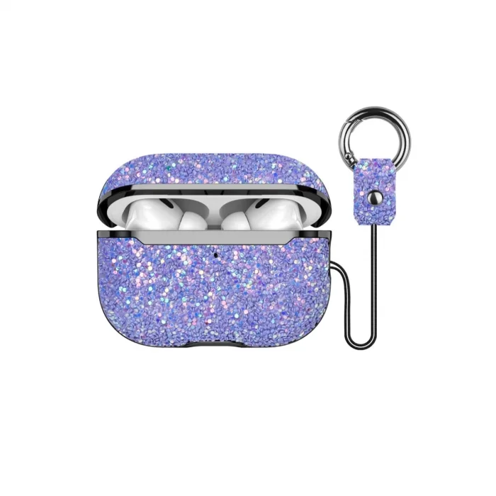 BUĞZ Onegif Airpods 2 (2.nesil) Bright Simli Airpods Kapak - Derin Mor