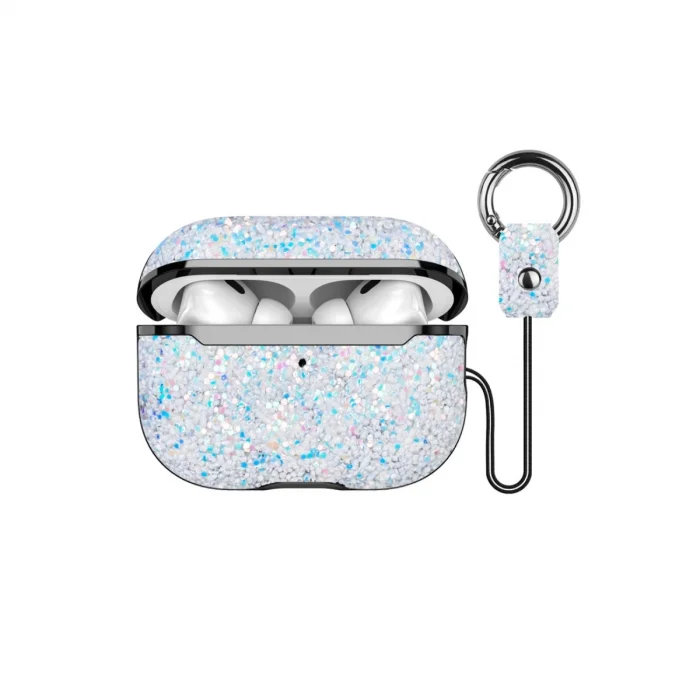 BUĞZ Onegif  Airpods 2 (2.nesil) Bright Simli Airpods Kapak - Gümüş