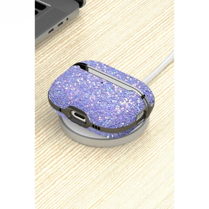 BUĞZ Onegif Airpods 2 (2.nesil) Bright Simli Airpods Kapak - Pembe