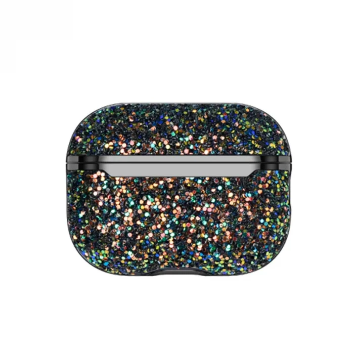 BUĞZ Onegif  Airpods 2 (2.nesil) Bright Simli Airpods Kapak - Siyah