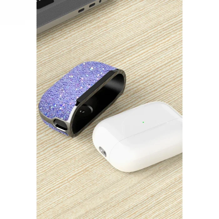 BUĞZ Onegif  Airpods 2 (2.nesil) Bright Simli Airpods Kapak - Siyah