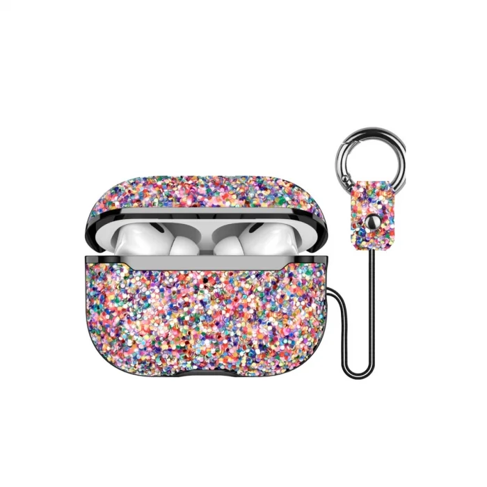 BUĞZ Onegif  Airpods Pro 2 (2.nesil) Bright Simli Airpods Kapak - Gold