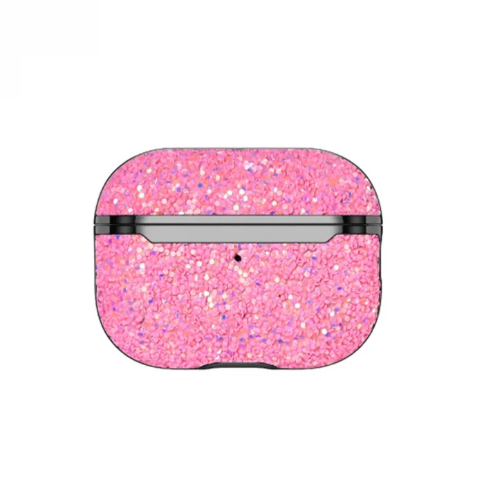 BUĞZ Onegif  Airpods Pro 2 (2.nesil) Bright Simli Airpods Kapak - Pembe