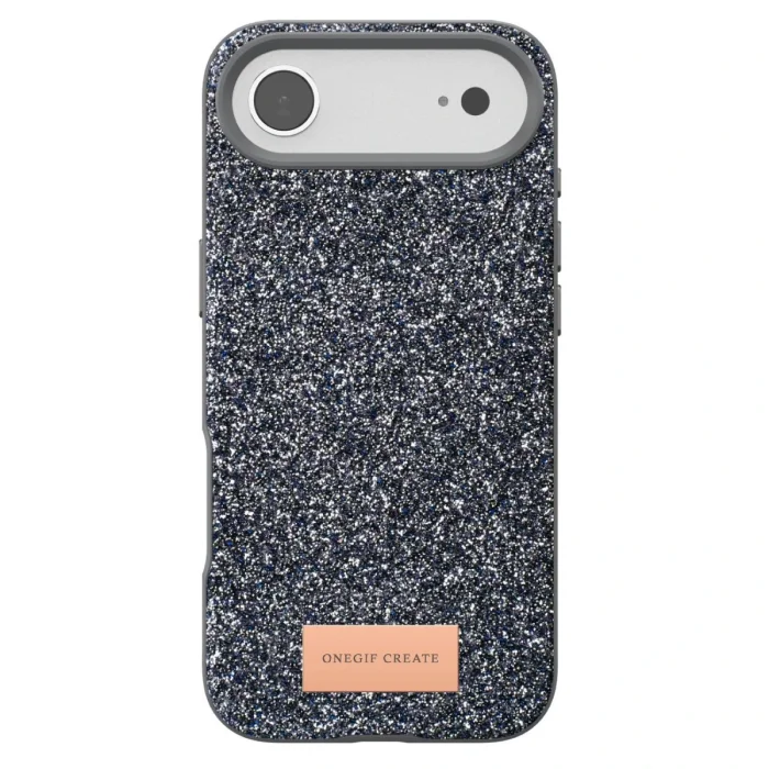 BUĞZ Onegif  İphone 17 Air Bright Simli Kapak - Gümüş