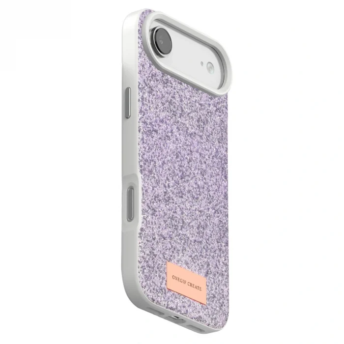 BUĞZ Onegif  İphone 17 Air Bright Simli Kapak - Lila