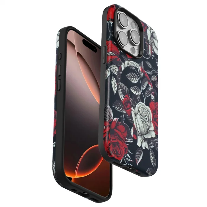 BUĞZ Onegif İphone 14 Pro Max Flower Series Magsafe Kapak - Siyah