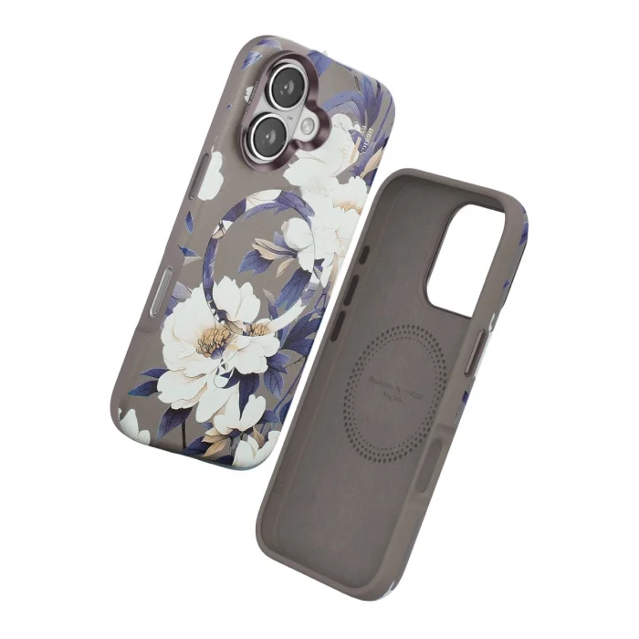 BUĞZ Onegif İphone 16 Flower Series Magsafe Kapak - Gri