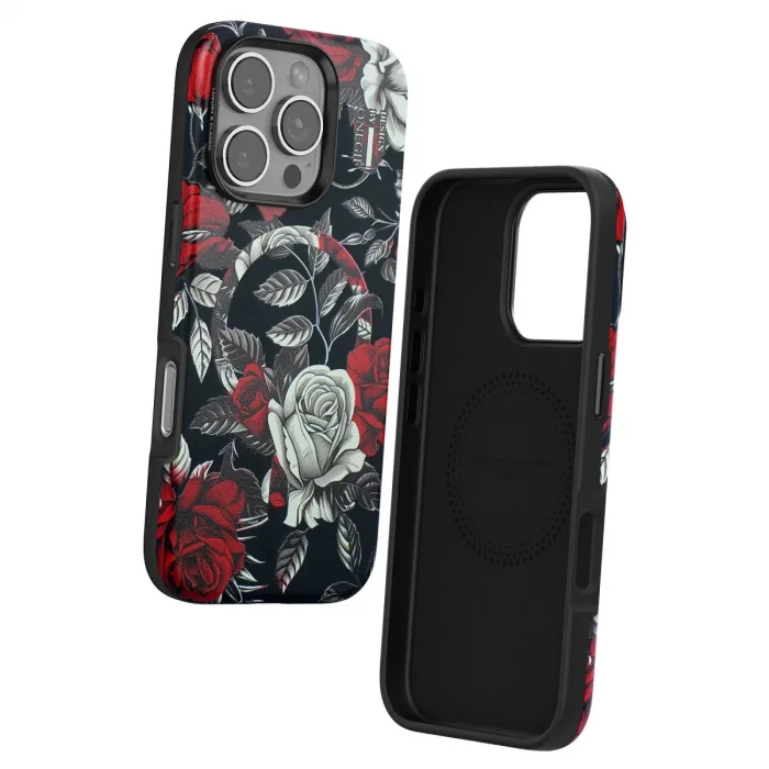 BUĞZ Onegif İphone 16 Pro Max Flower Series Magsafe Kapak - Siyah