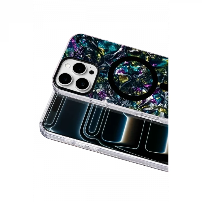 BUĞZ Onegif  İphone 16 Pro Max Mila Dalgalı Magsafe Kapak - Lacivert