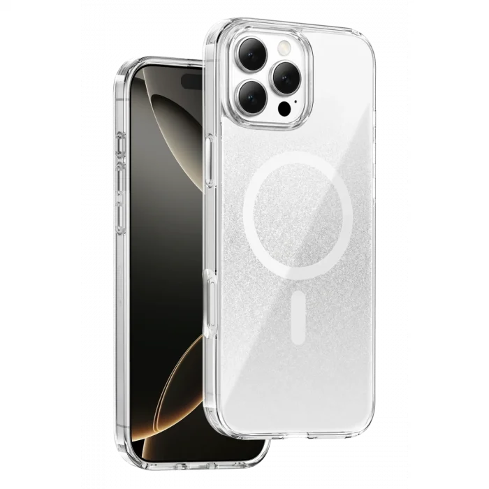 BUĞZ Onegif  İphone 16 Pro Max Sora Simli Magsafe Kapak - Beyaz