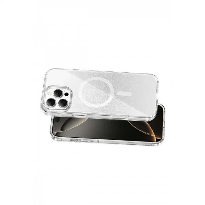 BUĞZ Onegif  İphone 16 Pro Max Sora Simli Magsafe Kapak - Beyaz