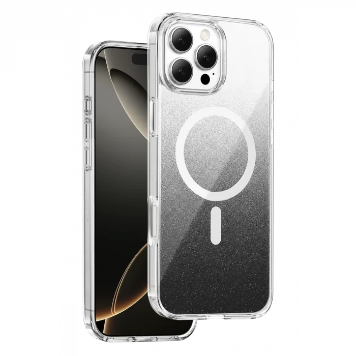 BUĞZ Onegif  İphone 16 Pro Max Sora Simli Magsafe Kapak - Siyah