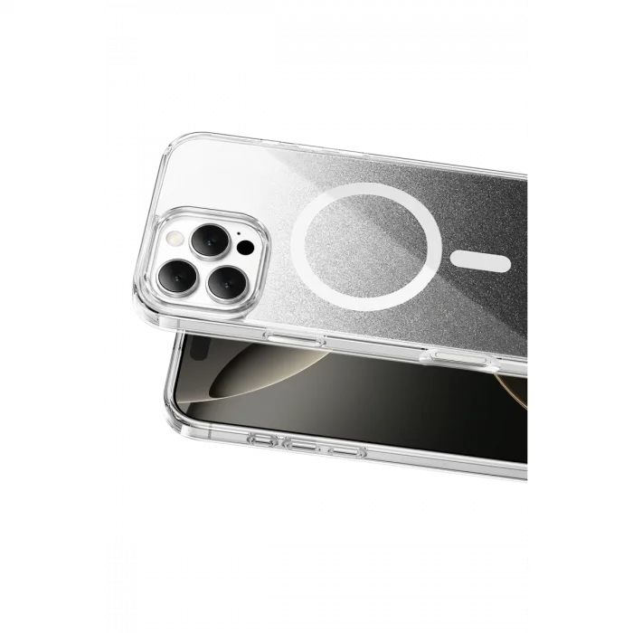 BUĞZ Onegif  İphone 16 Pro Max Sora Simli Magsafe Kapak - Siyah