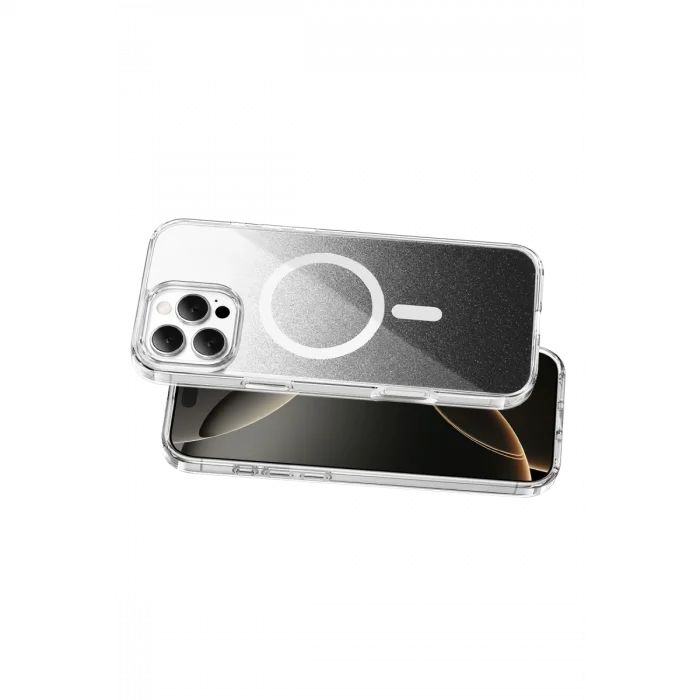 BUĞZ Onegif  İphone 16 Pro Max Sora Simli Magsafe Kapak - Siyah
