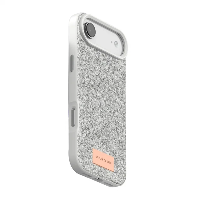 BUĞZ Onegif  İphone 17 Air Bright Simli Kapak - Beyaz