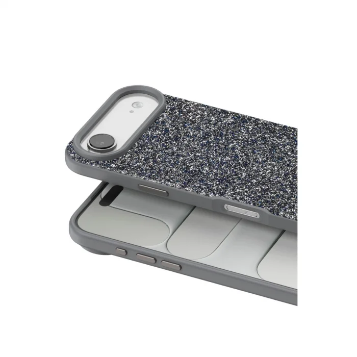 BUĞZ Onegif  İphone 17 Air Bright Simli Kapak - Gümüş