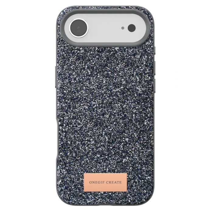BUĞZ Onegif  İphone 17 Air Bright Simli Kapak - Gümüş