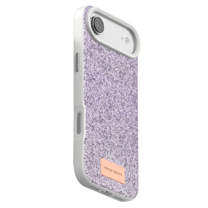 BUĞZ Onegif  İphone 17 Air Bright Simli Kapak - Lila