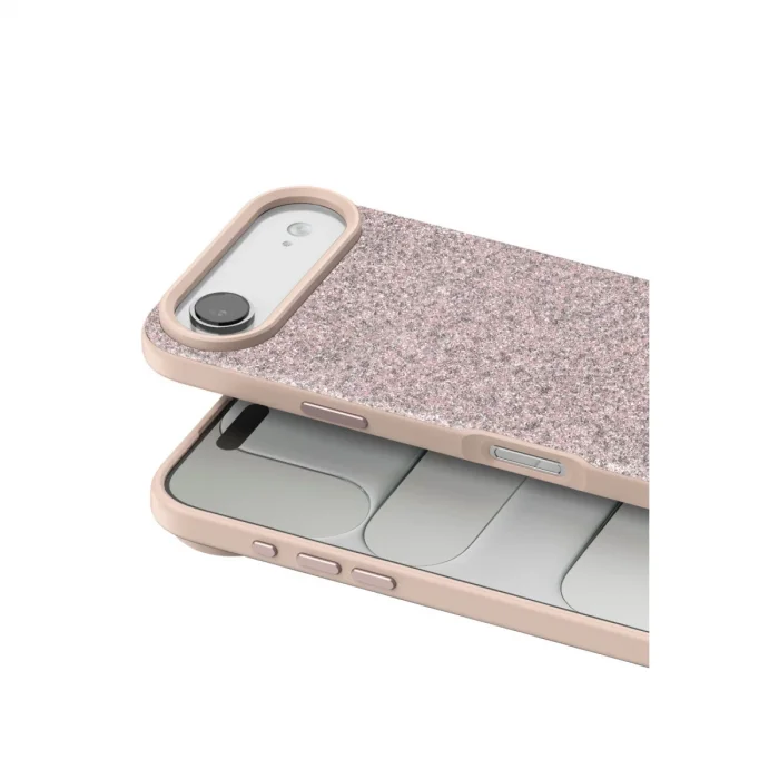 BUĞZ Onegif  İphone 17 Air Bright Simli Kapak - Pembe