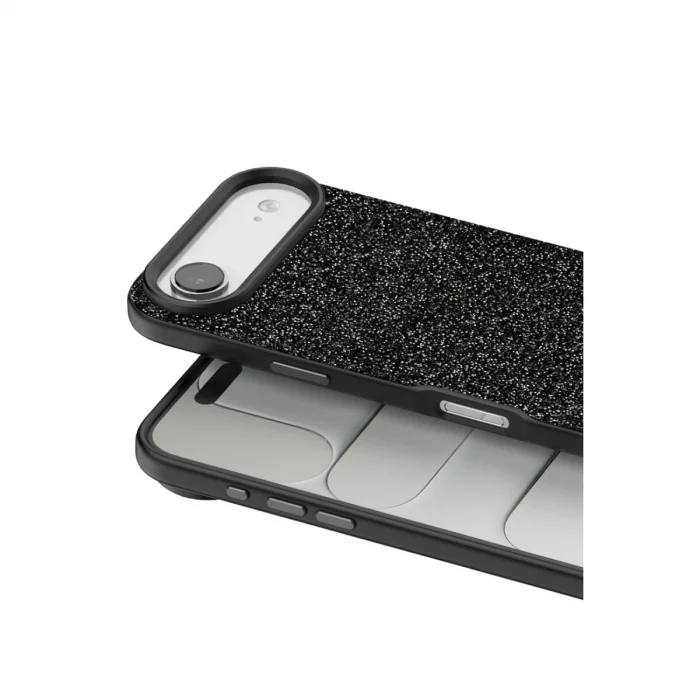 BUĞZ Onegif  İphone 17 Air Bright Simli Kapak - Siyah