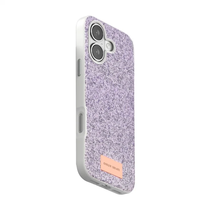 BUĞZ Onegif  İphone 17 Bright Simli Kapak - Lila