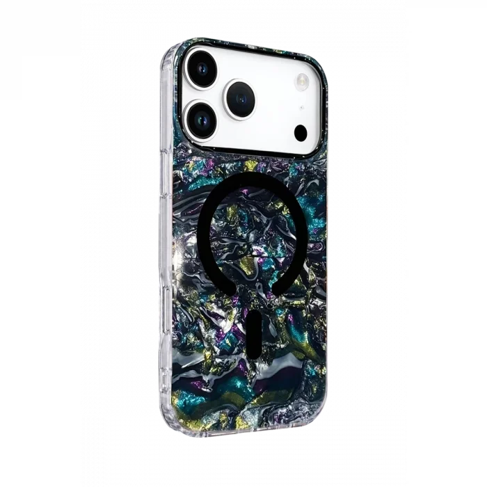BUĞZ Onegif  İphone 17 Pro Max Mila Dalgalı Magsafe Kapak - Lacivert
