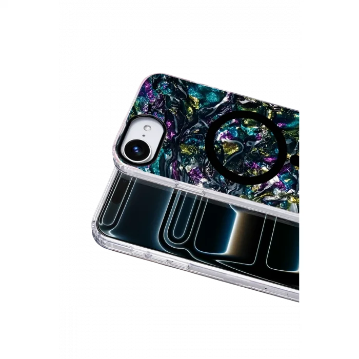 BUĞZ Onegif  İphone 17e Mila Dalgalı Magsafe Kapak - Lacivert
