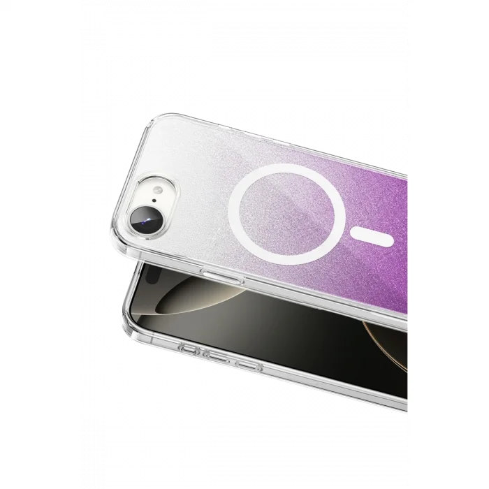 BUĞZ Onegif  İphone 17e Sora Simli Magsafe Kapak - Mor