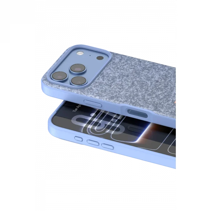 BUĞZ Onegif  İphone 18 Pro Max Bright Simli Kapak - Mavi