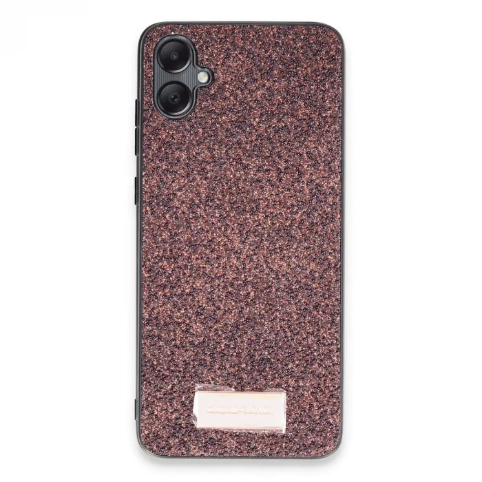 BUĞZ Onegif Samsung Galaxy A05 Bright Simli Kapak - Derin Mor