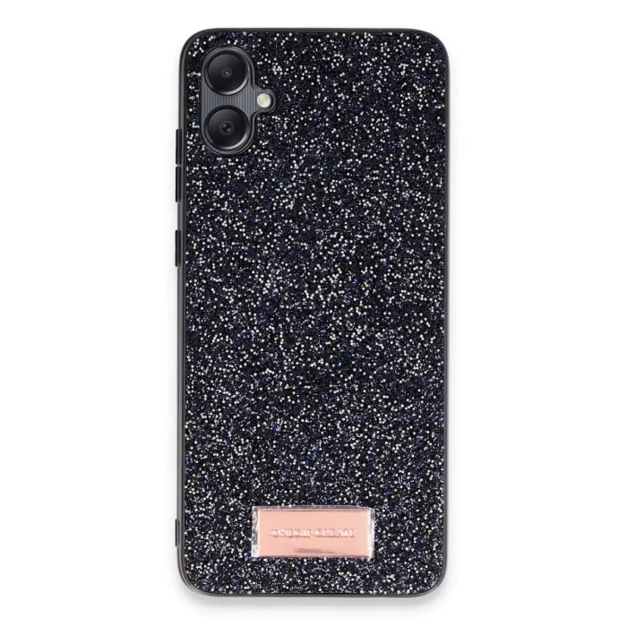 BUĞZ Onegif Samsung Galaxy A05 Bright Simli Kapak - Siyah