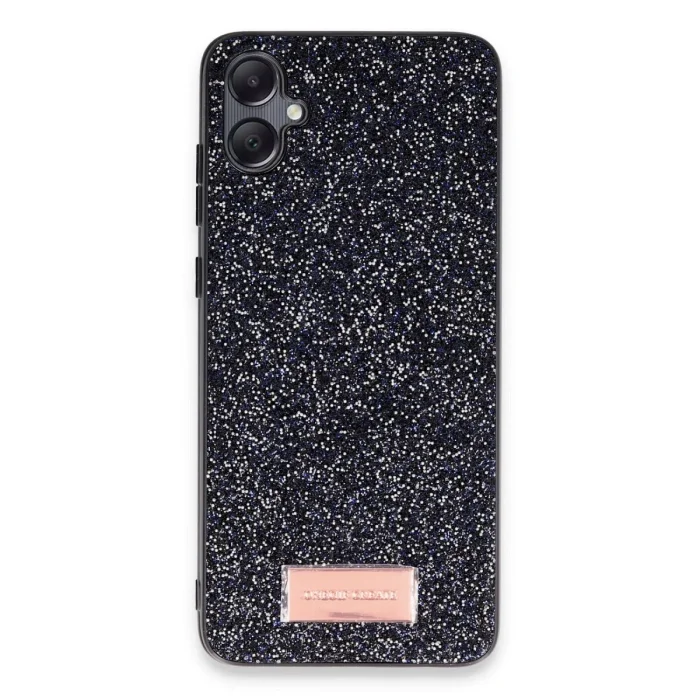 BUĞZ Onegif Samsung Galaxy A05 Bright Simli Kapak - Siyah