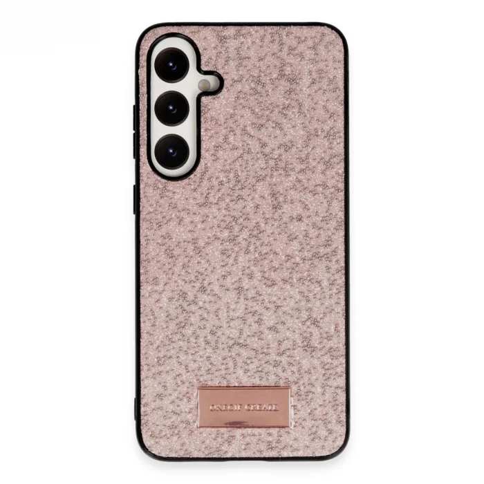 BUĞZ Onegif Samsung Galaxy A14 4g Bright Simli Kapak - Pembe