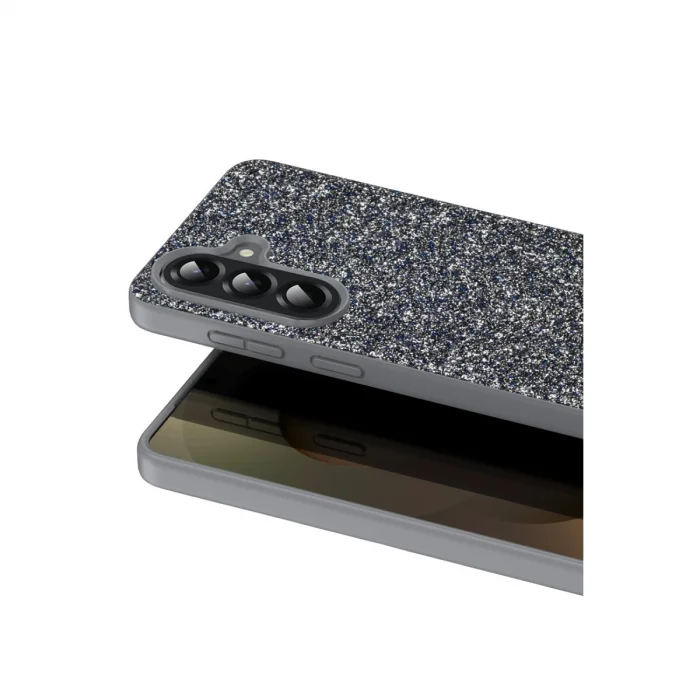 BUĞZ Onegif Samsung Galaxy A17 5g Bright Simli Kapak - Gümüş