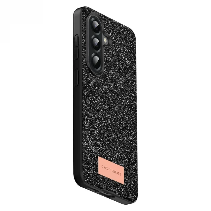 BUĞZ Onegif Samsung Galaxy A17 5g Bright Simli Kapak - Siyah