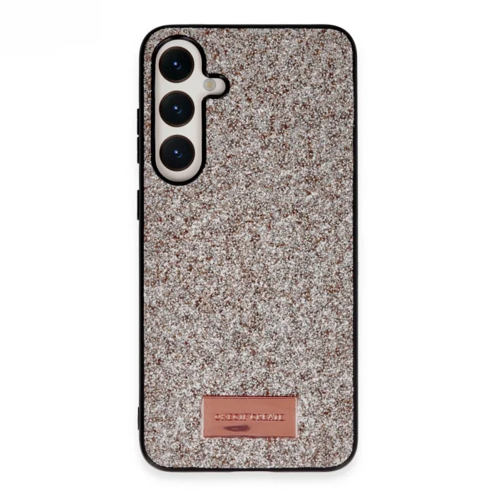 BUĞZ Onegif Samsung Galaxy A55 5g Bright Simli Kapak - Gold