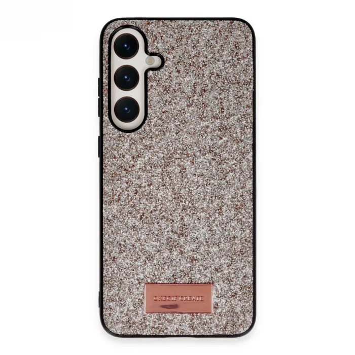 BUĞZ Onegif Samsung Galaxy A55 5g Bright Simli Kapak - Gold