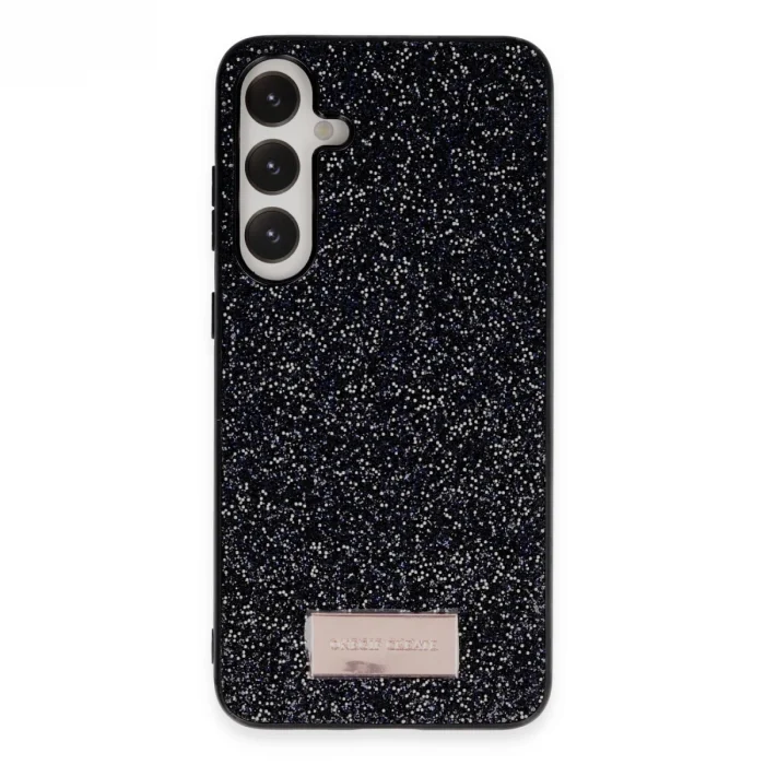 BUĞZ Onegif Samsung Galaxy A55 5g Bright Simli Kapak - Siyah