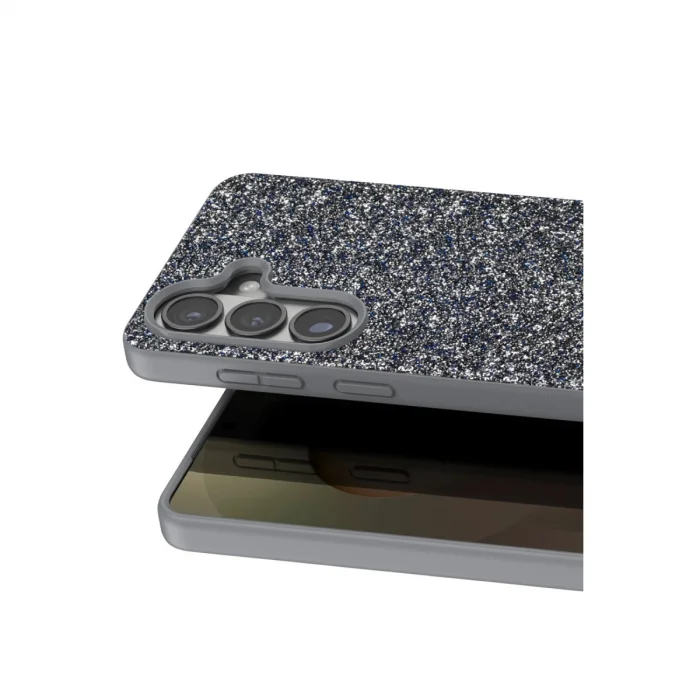 BUĞZ Onegif Samsung Galaxy S26 Bright Simli Kapak - Gümüş