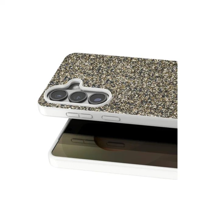BUĞZ Onegif Samsung Galaxy S26 Plus Bright Simli Kapak - Gold